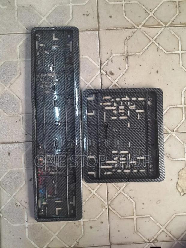 Oblong/Rear Carbon Design License Plate Holder Mount