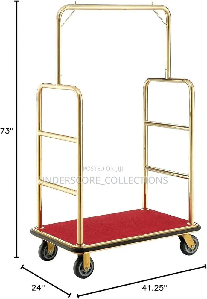 Commercial Bellman's Trolley, Often Constructed From Stainless Steel
