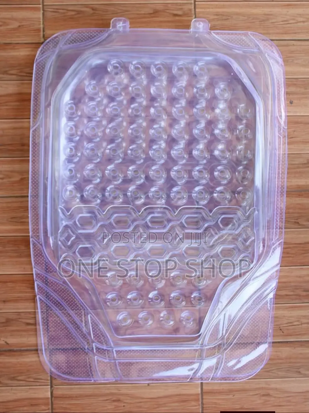 All Weather Protection Clear 5pc Mat Anti Slip Backing Trimmable Fit