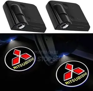 2door Mitsubishi Door Ground Project Logo Light(No Wiring/Drilling
