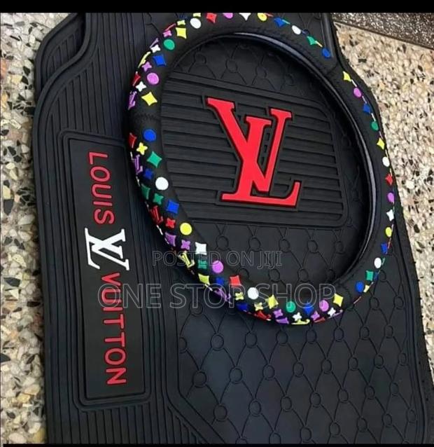 Louis Vuitton Floor Mats Paired With Matchin Monogram Pattern Steering
