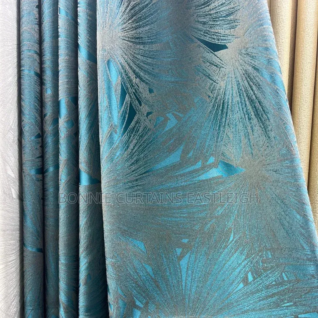 Blue Curtains and White Sheers for Bedrooms