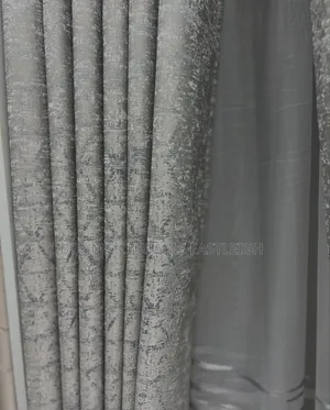 Blue Curtains and White Sheers for Bedrooms