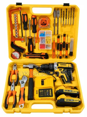 36v Cordless Drill Set With 2 Batteries