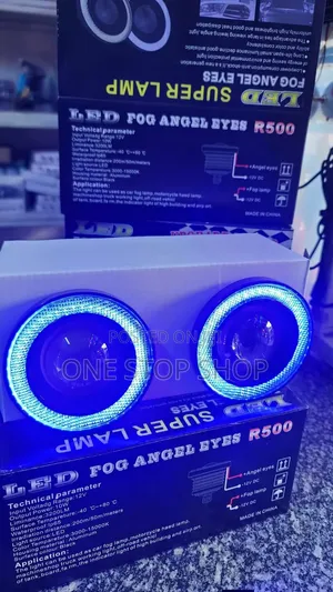 Blue 3.5" Fog Angel Light Function as Both High Visibility DRL