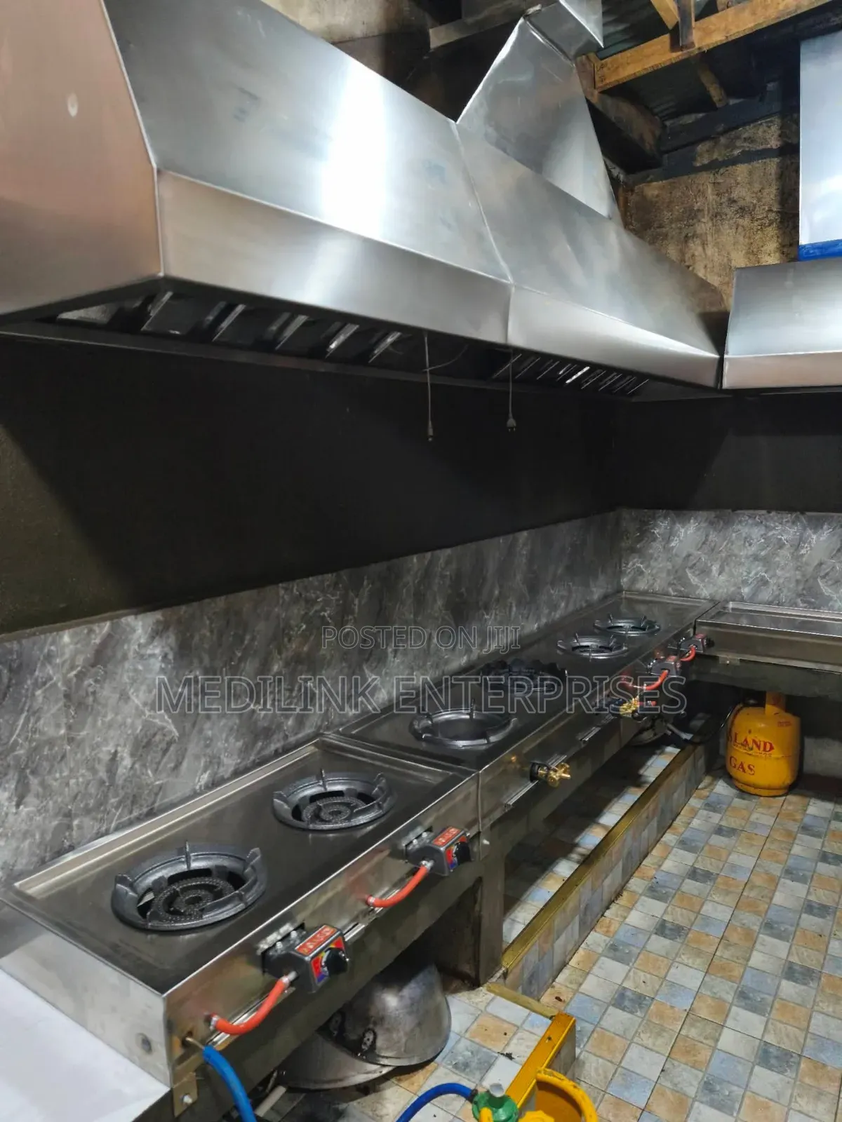 All Gray Starter Stainless Commercial Kitchen Hood