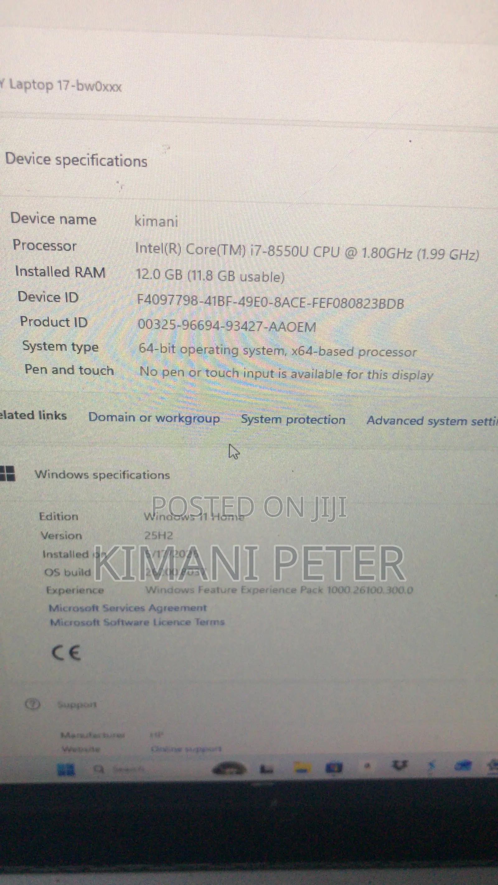 Laptop HP Envy 17 12GB Intel Core i7 HDD 500GB