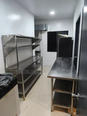 Customized Stainless Steel Storage Racks +Prep Tables