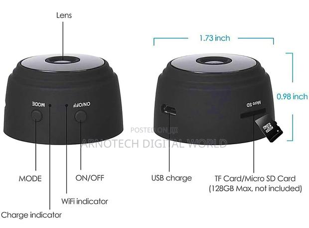 Wireless Wifi Camera With Night Vision and Motion Detection - thumbnail 3