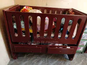 Baby Crib With Double Drawers