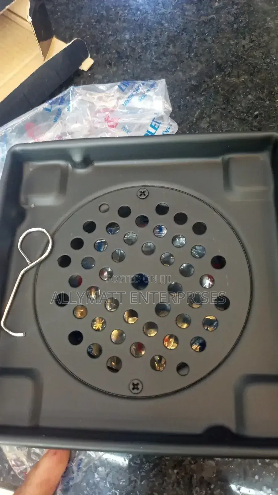 Square Black Floor Drain