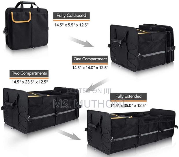 Large Car Trunk Organizer With A Cooler Bag.