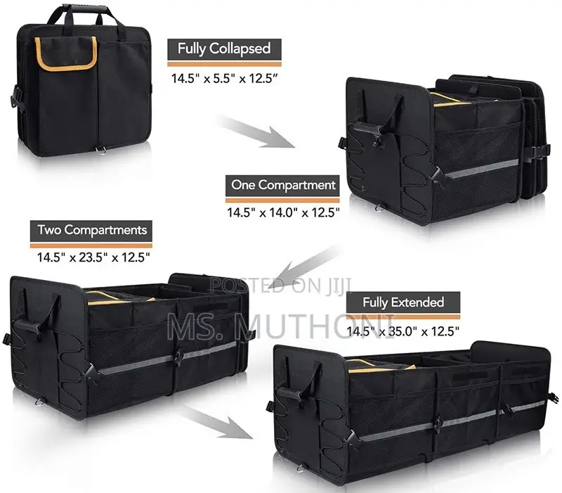 Large Car Trunk Organizer With A Cooler Bag.