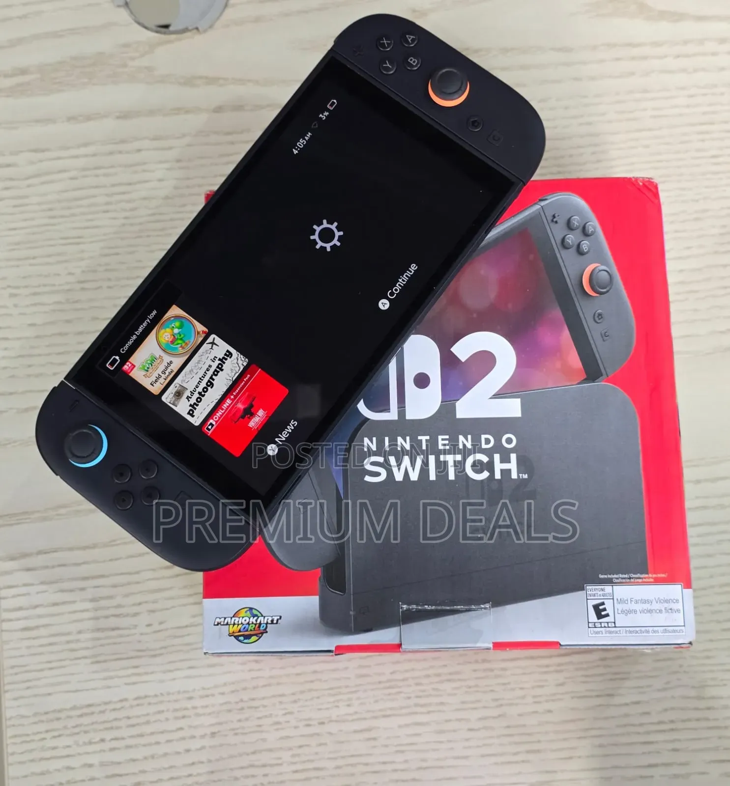 Nitendo Switch V2 With All Accessories.