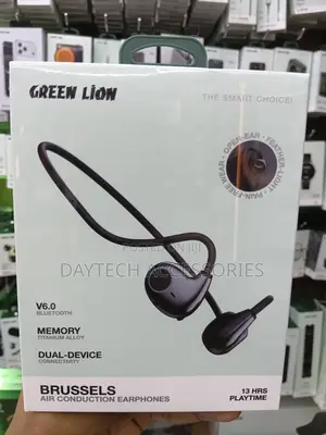 Green Lion Brussels Air Conduction Earphone for Open-Ear Listening.