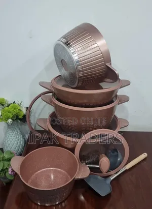 *New Arrivals* *High Quality 12pcs Rackrain Granite Serve/Cookware
