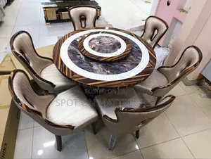 Executive Round 6-Seater Dining Table Set. Countrywide Delivery! 