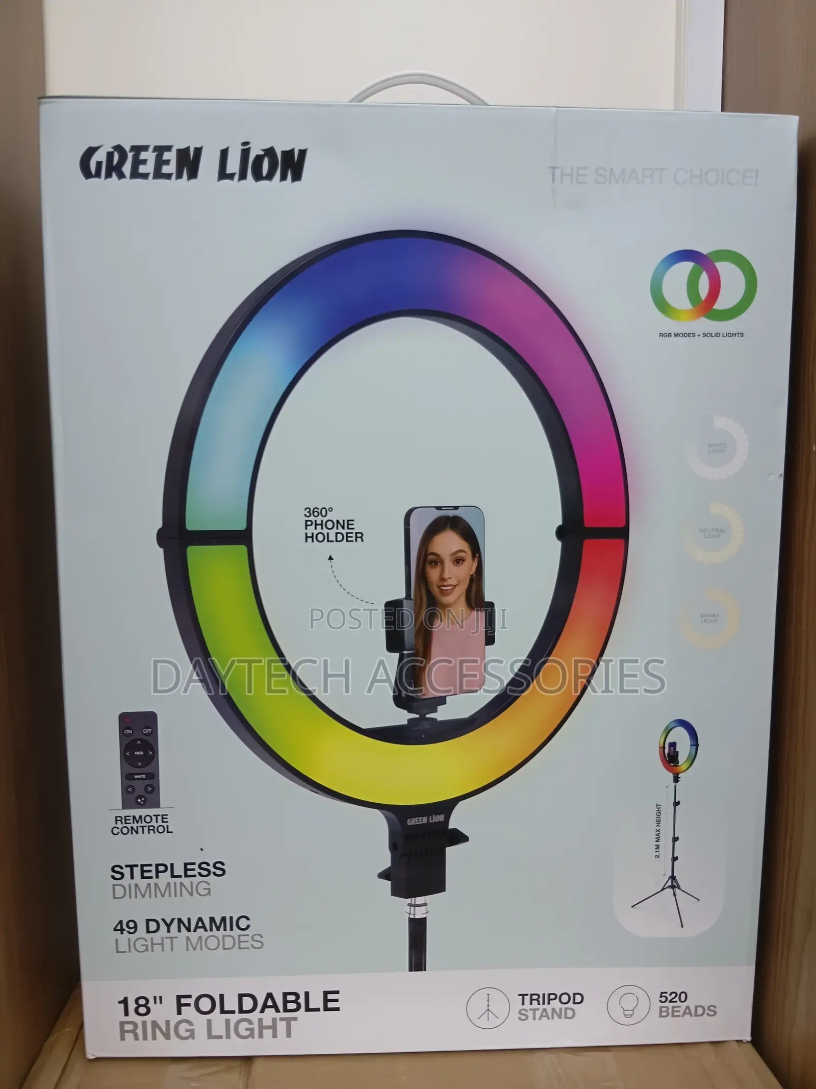 Green Lion 18 Inch RGB Ring Light.
