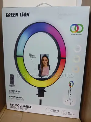 Green Lion 18 Inch RGB Ring Light.