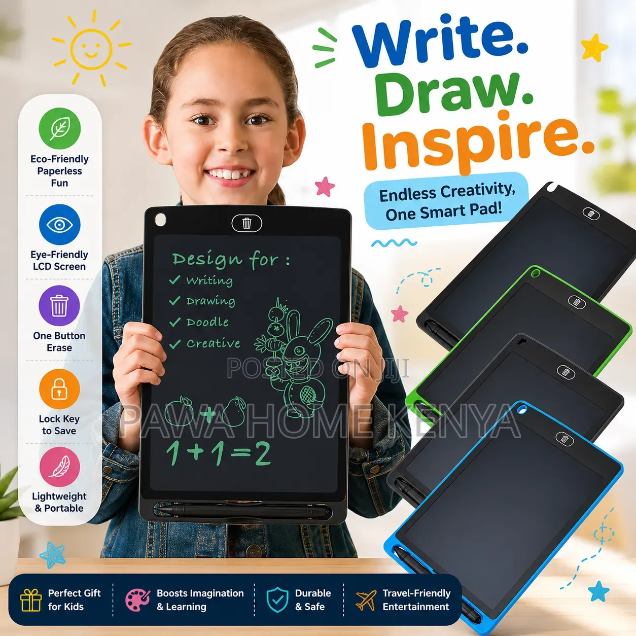 Lcd Panel Colour Writing Tablet