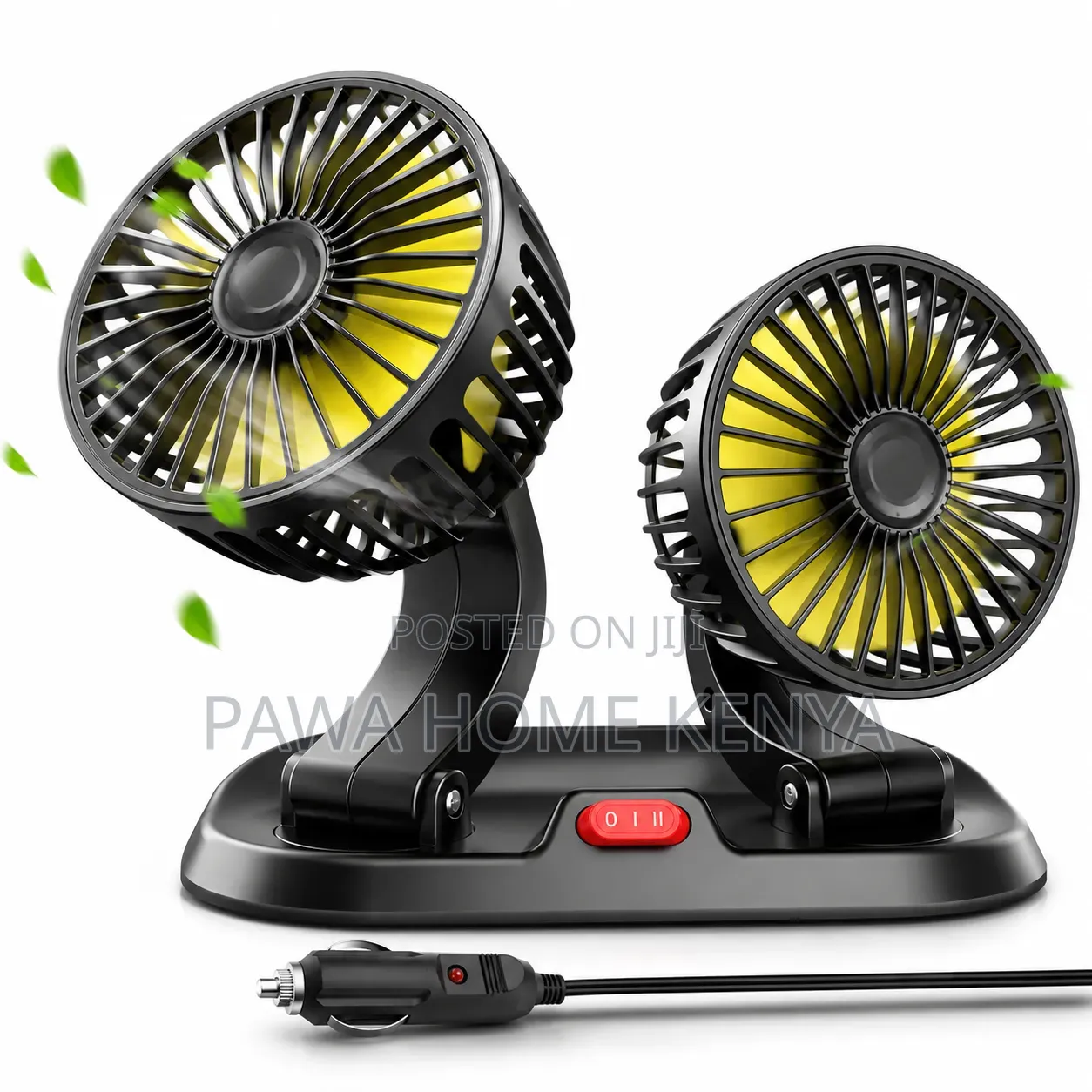 2 Speed Double Headed Vehicle Fan