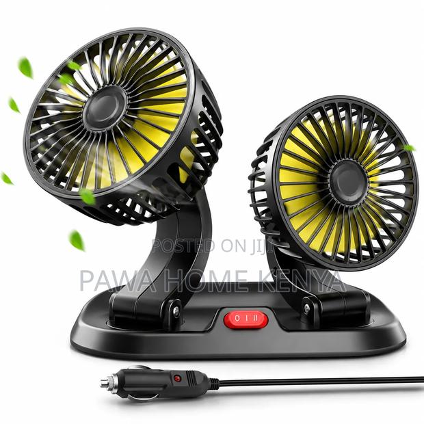 2 Speed Double Headed Vehicle Fan