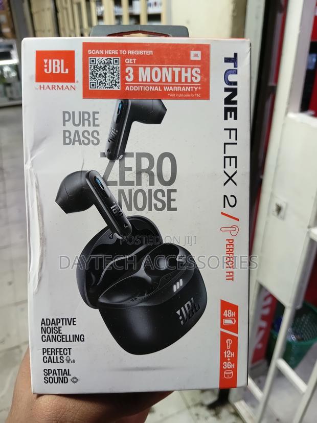 Jbl Tune Flex 2 True Wireless Noise Cancelling Earbuds - Black - thumbnail 2