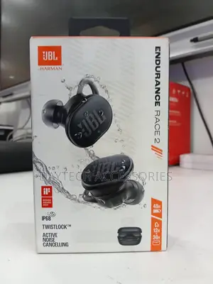 The JBL Endurance Race 2 Waterproof True Wireless Sports Earbuds.