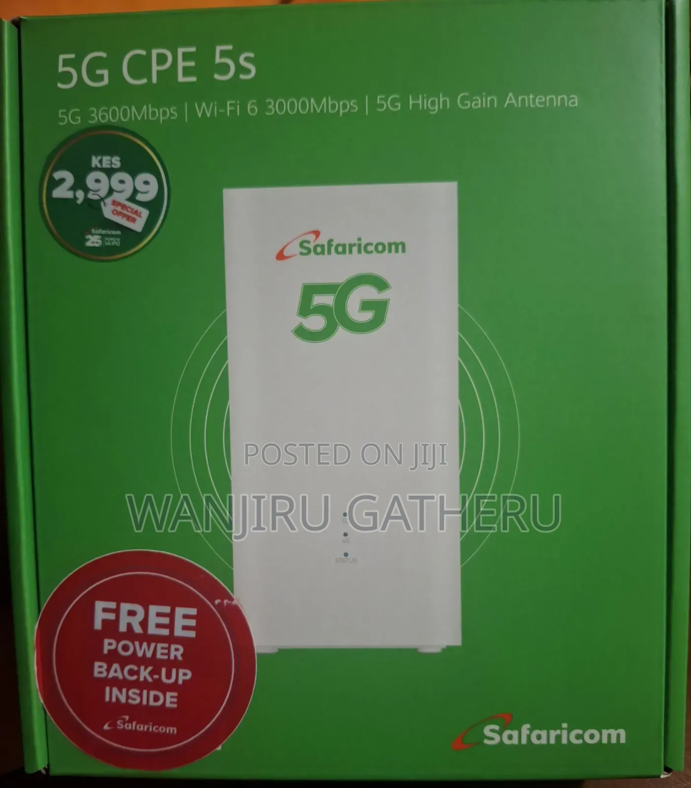 Safaricom 5g Router Come With Free Power Back Up