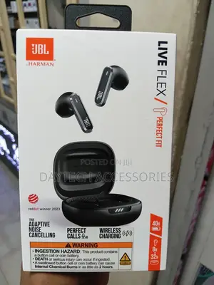 JBL Live Flex in-Ear Bluetooth Earphones.