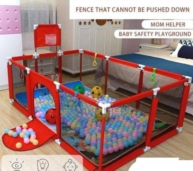 Mummy Helper Rectangular Kids Playground With a Soccer Goal - main view