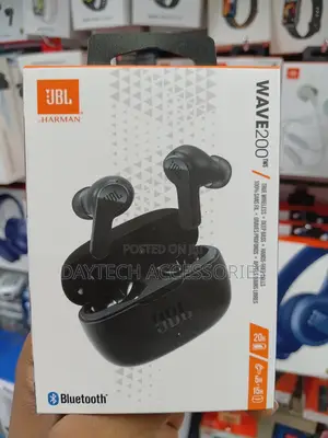 JBL Wave 200 TWS in-Ear Wireless Headphones - Black