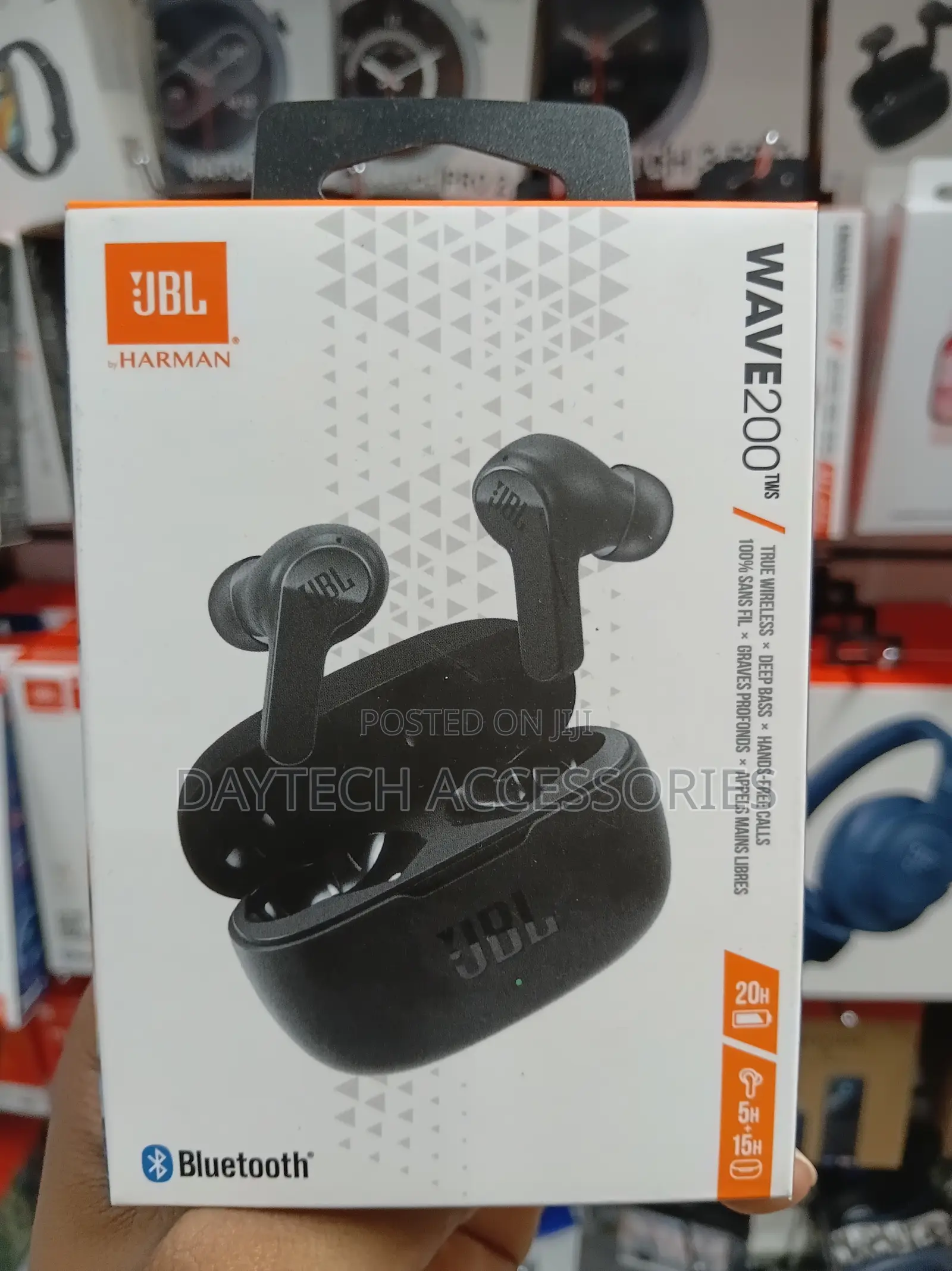 JBL Wave200 Small True Wireless Earbud Headphones - Black