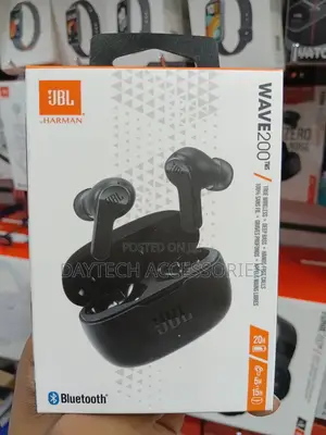 Black JBL Wave 200 True Wireless in Ear Earbuds With Mic