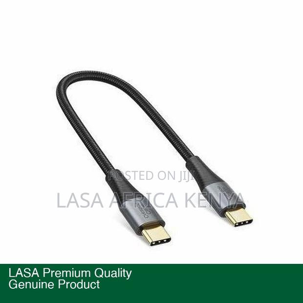 Lasa Usb-c To Usb-c 60w Pd Fast Charging Cable - 0.25m Grey
