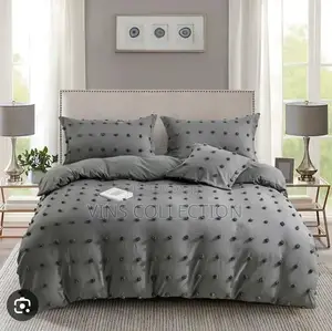 *Luxury Tufted Dot Design Duvet Cover Set