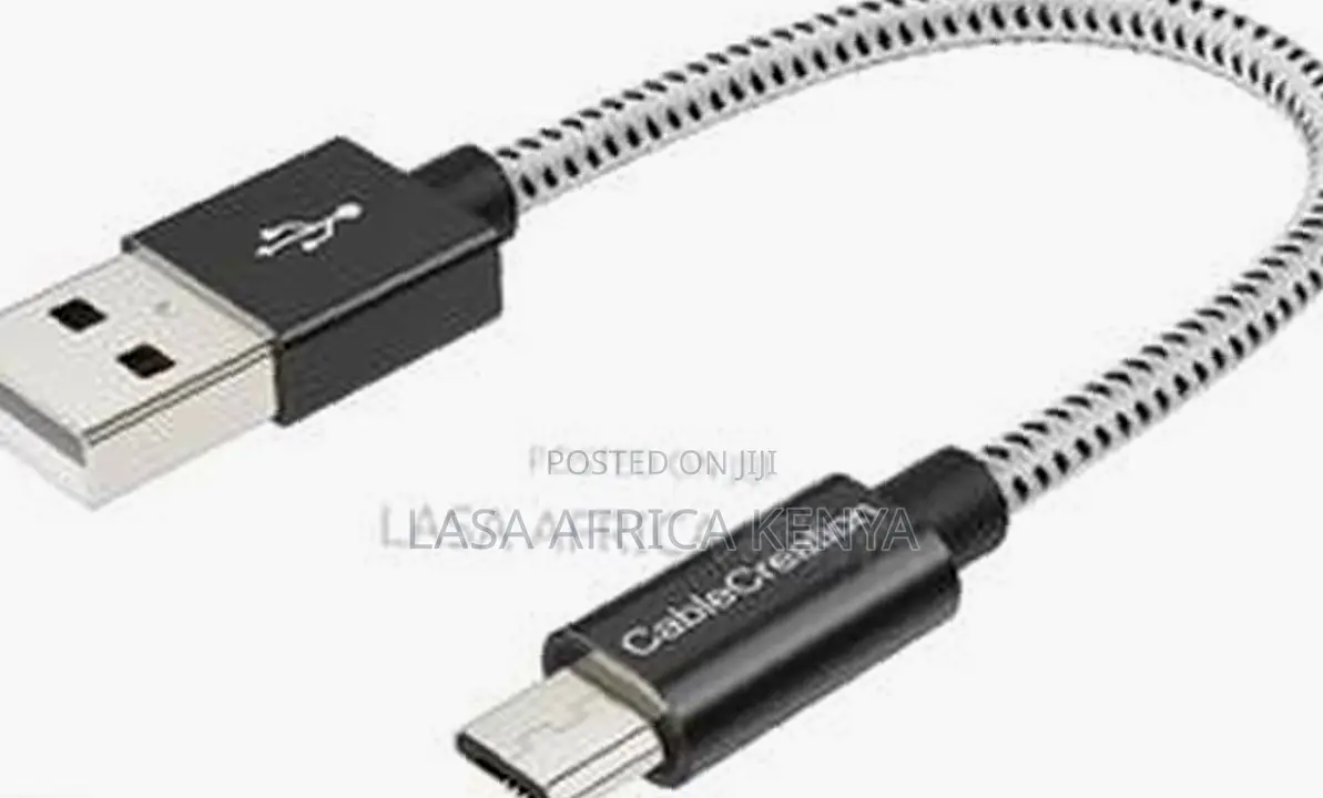 Lasa Micro Usb Cable 15cm - Fast Charging, 480mbps Data Sync, Black
