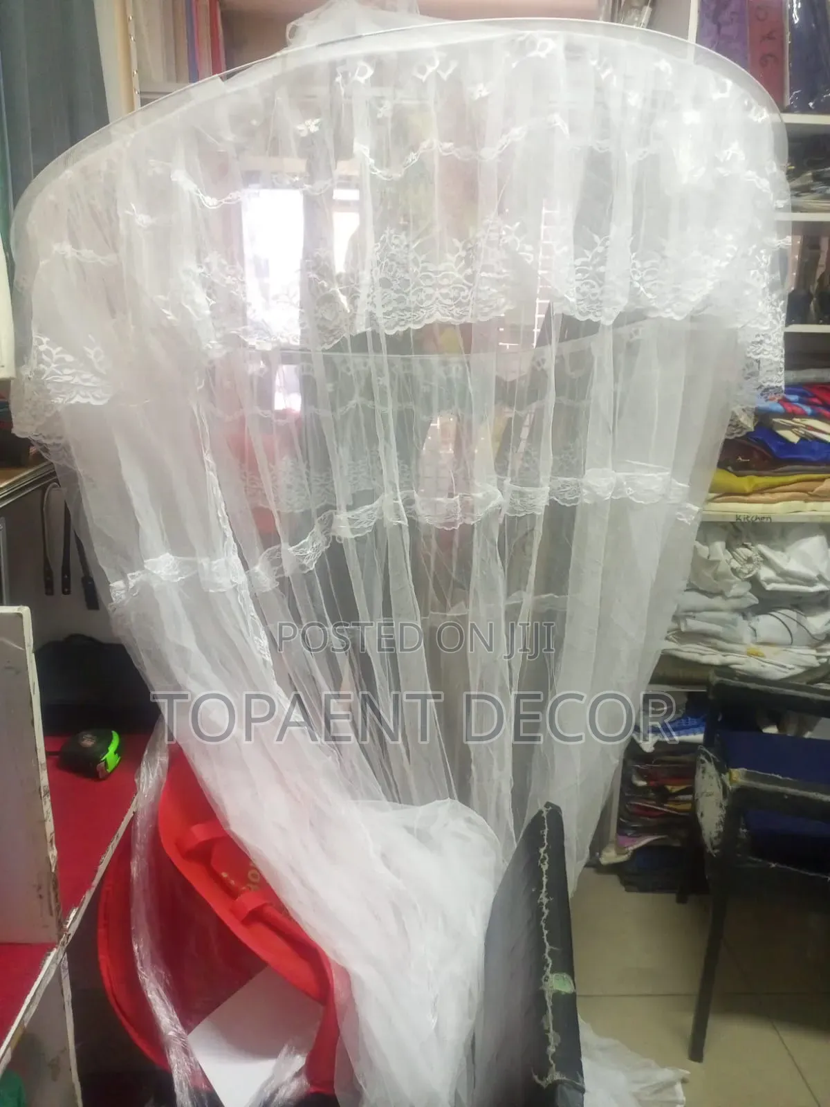 Round White Big Nets for Big Beds Mosquito Nets