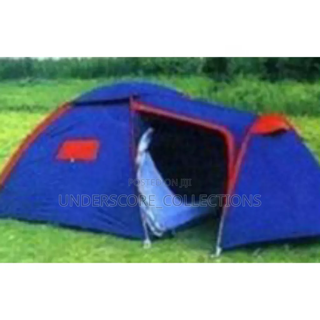 3 Men Dome Tent in Blue and Orange