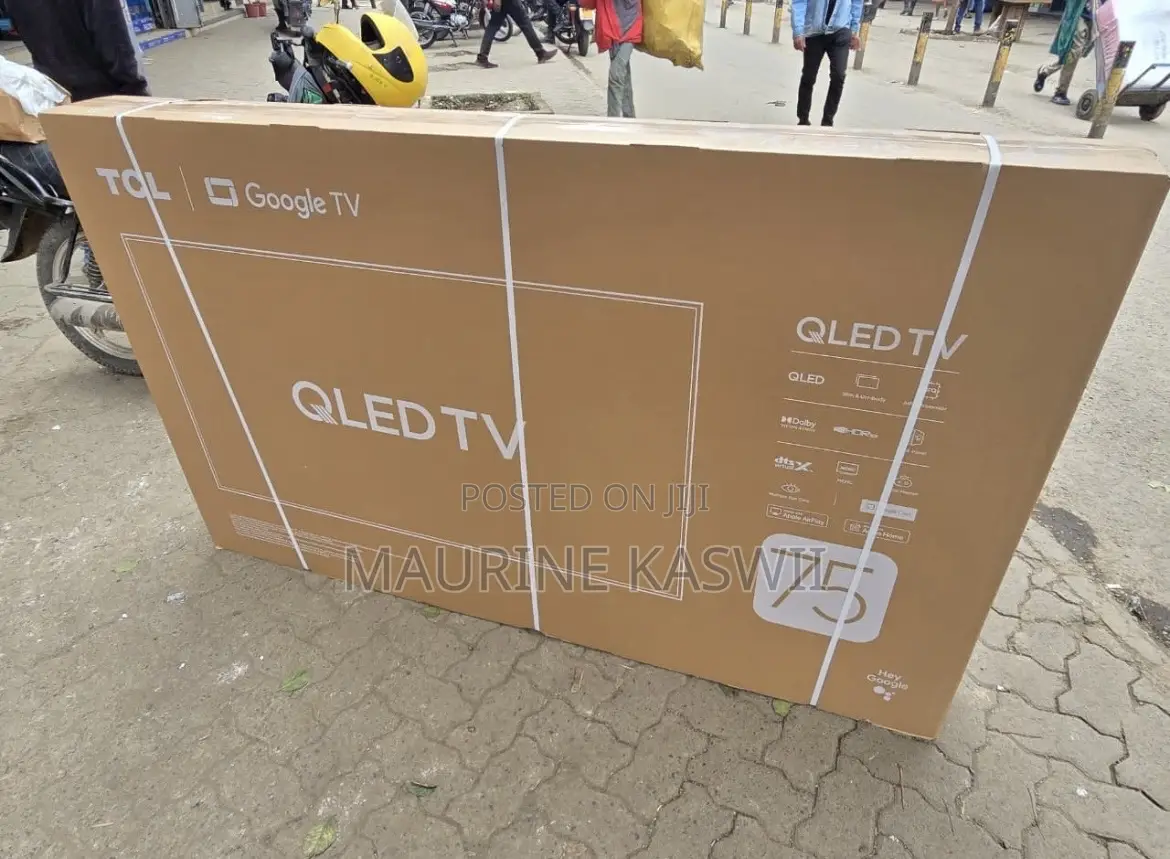 TCL Qled 75” Google HDR Frameless Tv
