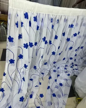Blue Flowered Sheers for Living Room and Bedroom for Sale in Nairobi