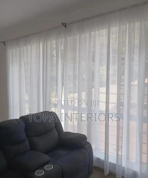 Made to Measure White Living Room Sheers for Sale in Nairobi Kenya