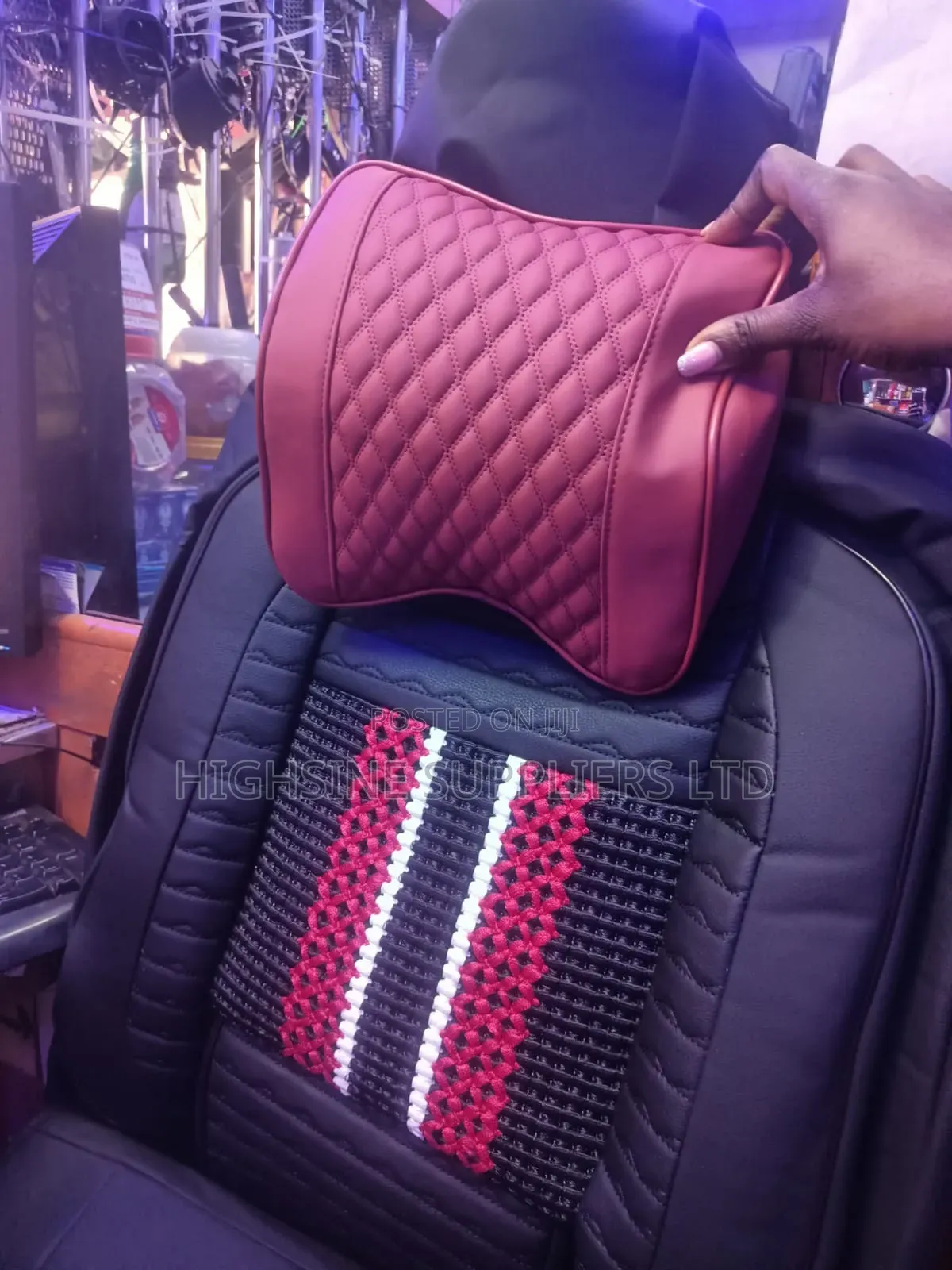Premium Luxury Seat Covers With a Pillow Neck