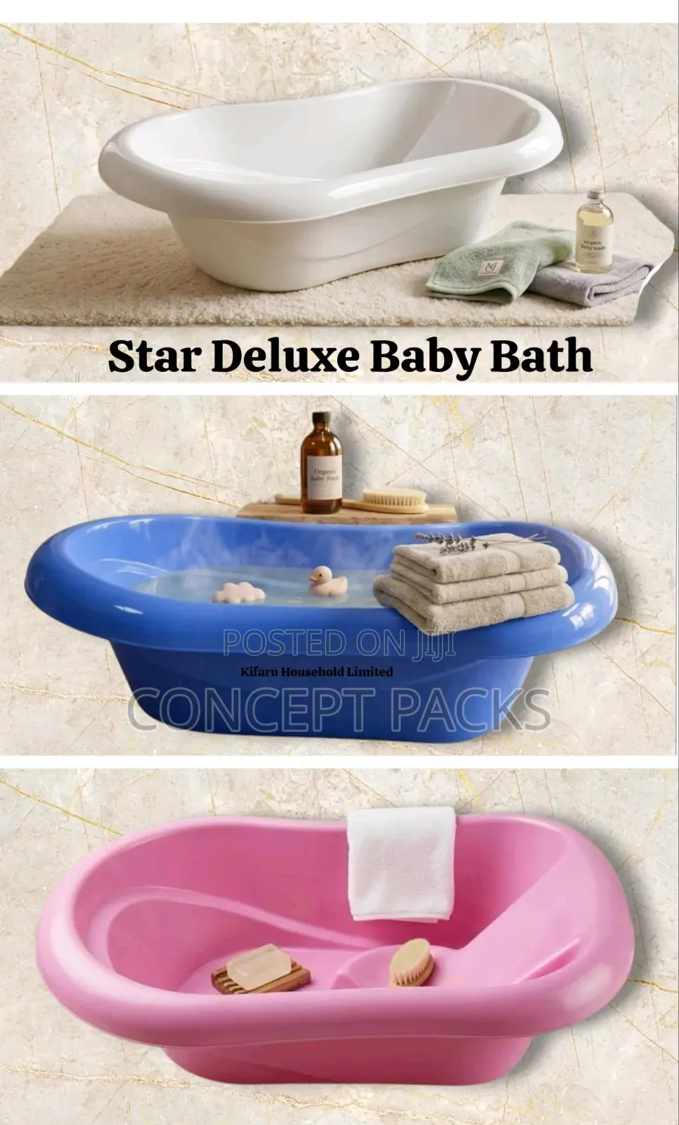 Star Deluxe Baby Bath Basin