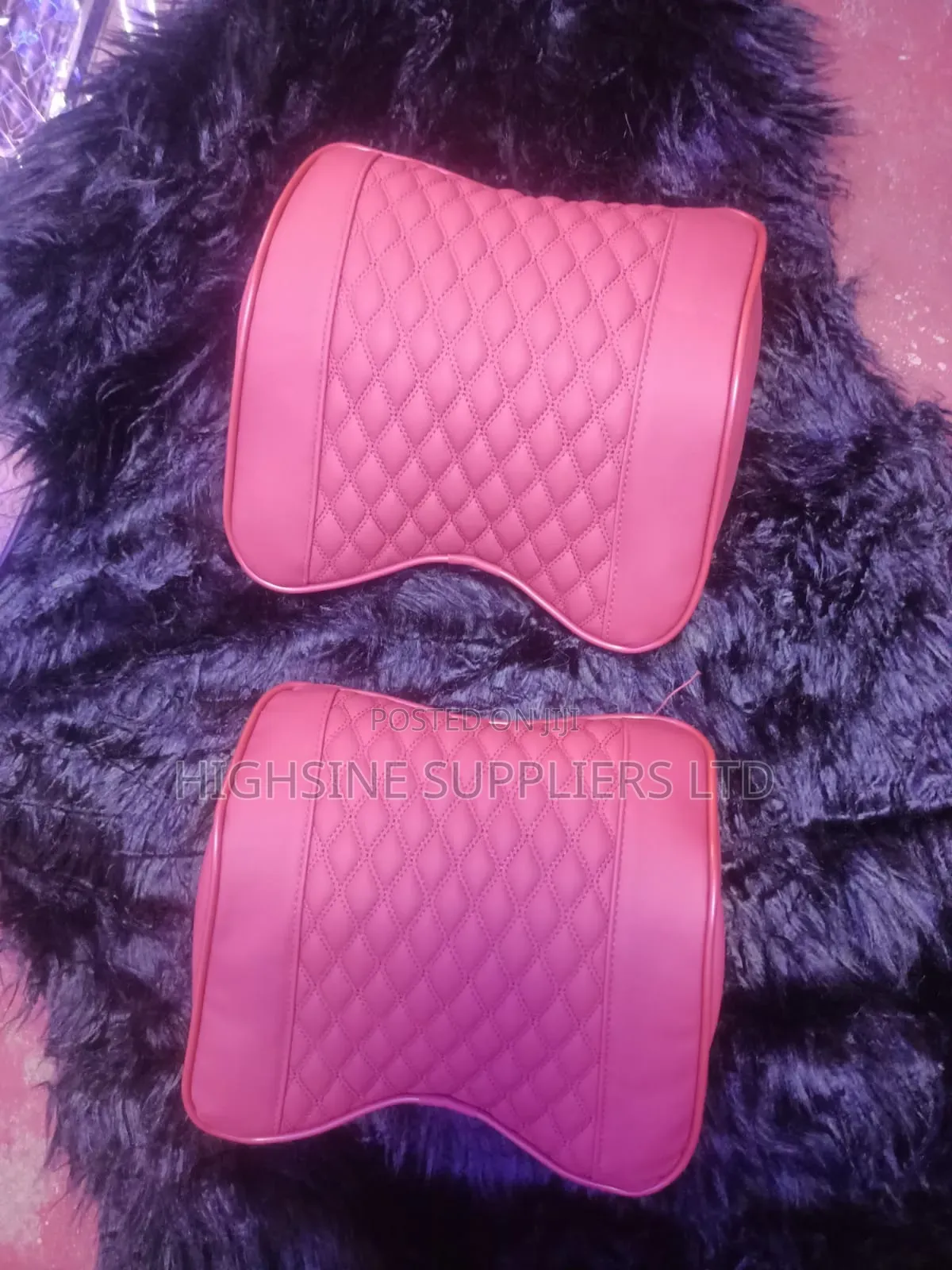 Pink Quilted Headrest