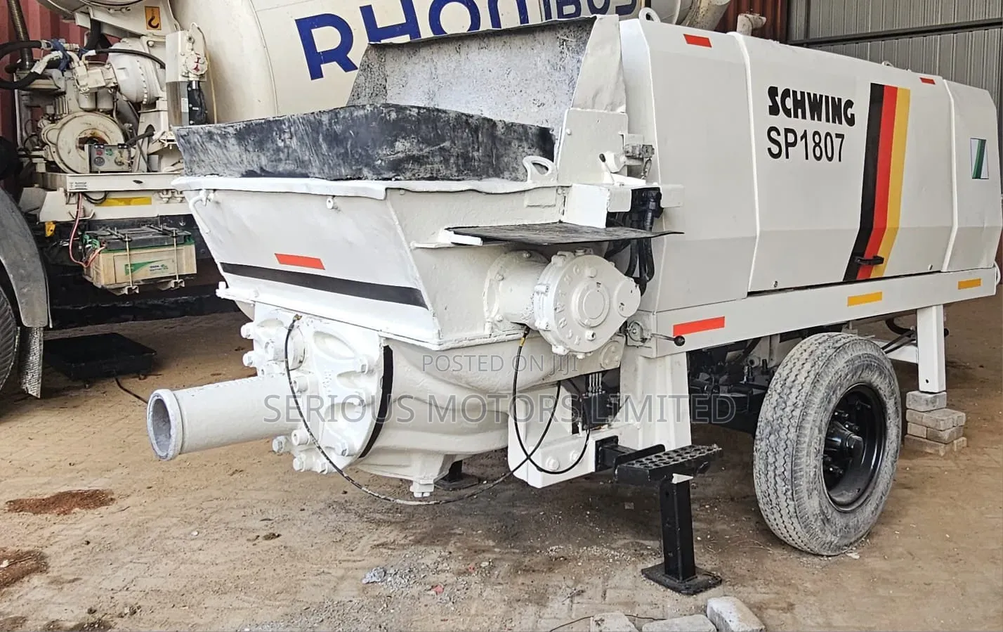 Concrete Mixer Rental. Cement Mix Pump