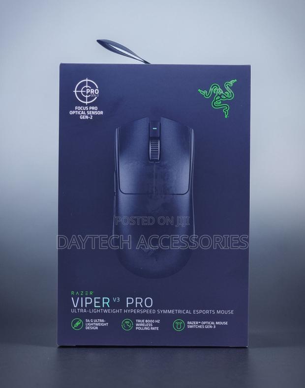 This Is a Black Razer Viper V3 Pro Wireless Gaming Mouse