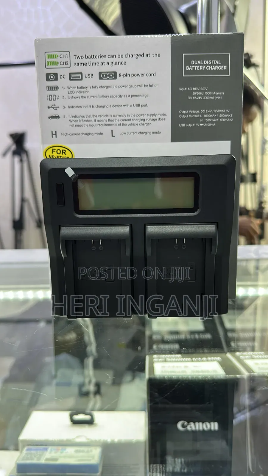 Caisi Np -Z100 Dual Charger With LCD Display