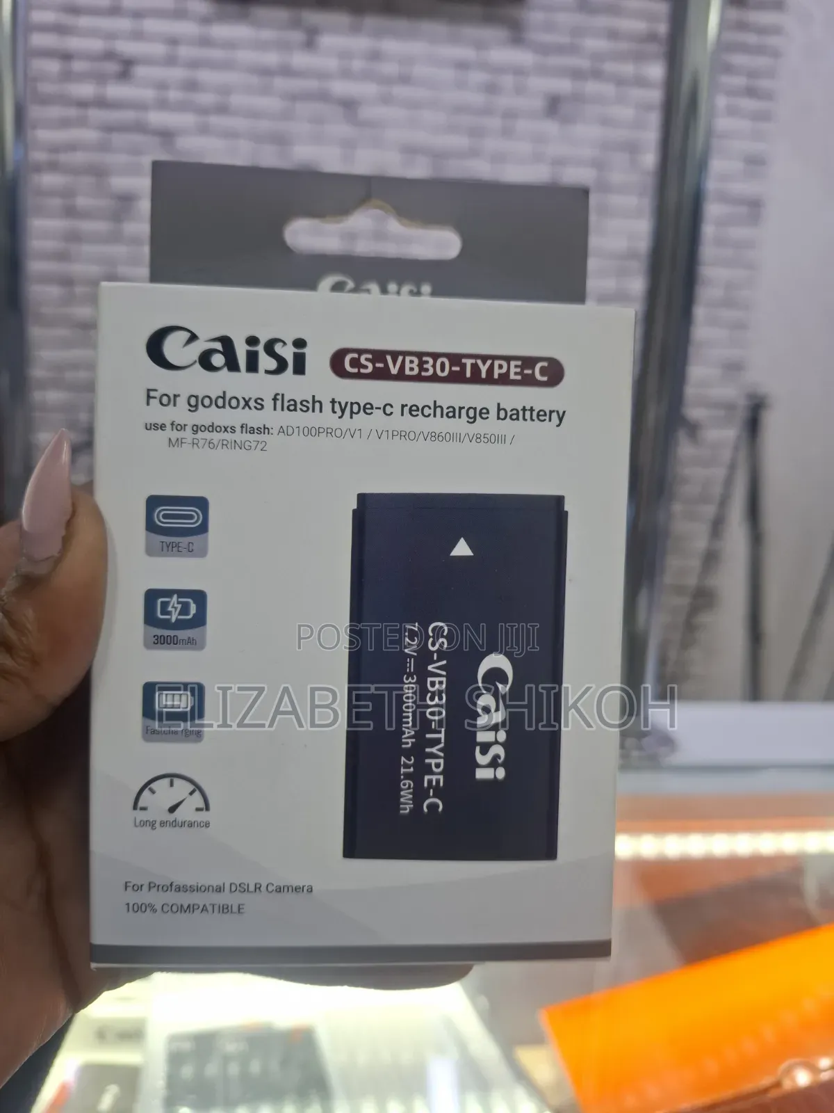 Caisi Vb30 Type-C Lithium Battery for Ad100pro, V1, V1pro, V860iii