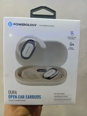 Powerology Oura Open-Ear Bluetooth Headphones V5.4 With Ergonomic Fit